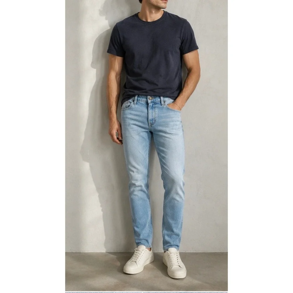 Hollister Epic Flex Skinny Jeans Mens 31x32 Light Wash Blue Denim Slim Fit
